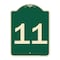 Signmission Sign with Number 11 Heavy-Gauge Aluminum Architectural Sign, 24" x 18", G-1824-22911 A-DES-G-1824-22911 - alternate 1